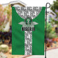 Nigeria National Football Garden Flag Inspired Retro Style - African Pride