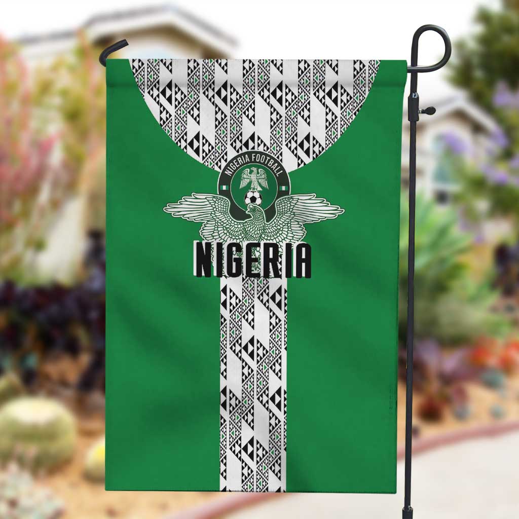 Nigeria National Football Garden Flag Inspired Retro Style - African Pride