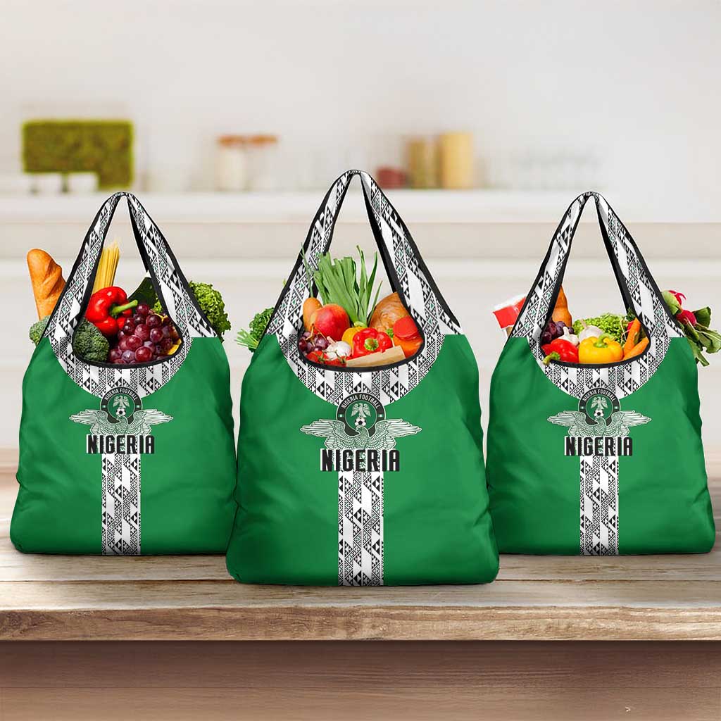 Nigeria National Football Grocery Bag Inspired Retro Style - African Pride