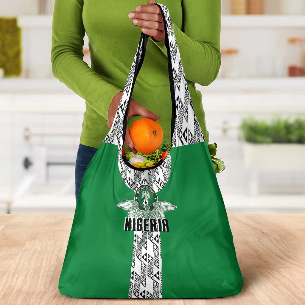 Nigeria National Football Grocery Bag Inspired Retro Style - African Pride