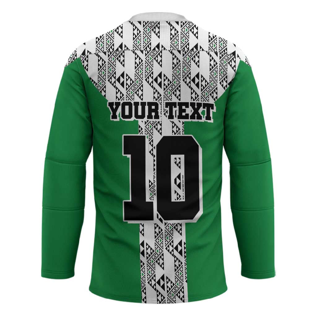 Custom Nigeria National Football Hockey Jersey Inspired Retro Style - African Pride