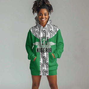 Custom Nigeria National Football Hoodie Dress Inspired Retro Style - African Pride