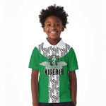 Custom Nigeria National Football Kid Polo Shirt Inspired Retro Style - African Pride