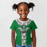 Custom Nigeria National Football Kid T shirt Inspired Retro Style - African Pride