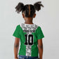 Custom Nigeria National Football Kid T shirt Inspired Retro Style - African Pride