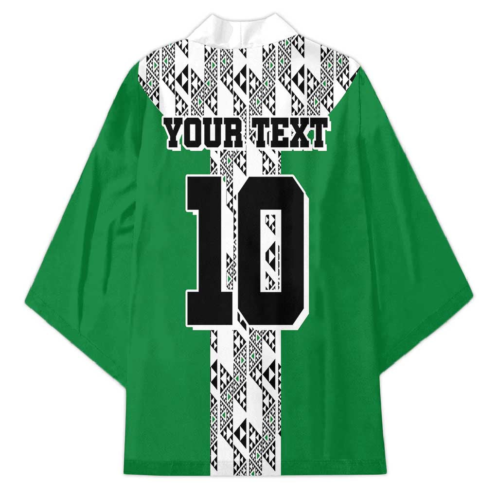 Custom Nigeria National Football Kimono Inspired Retro Style - African Pride