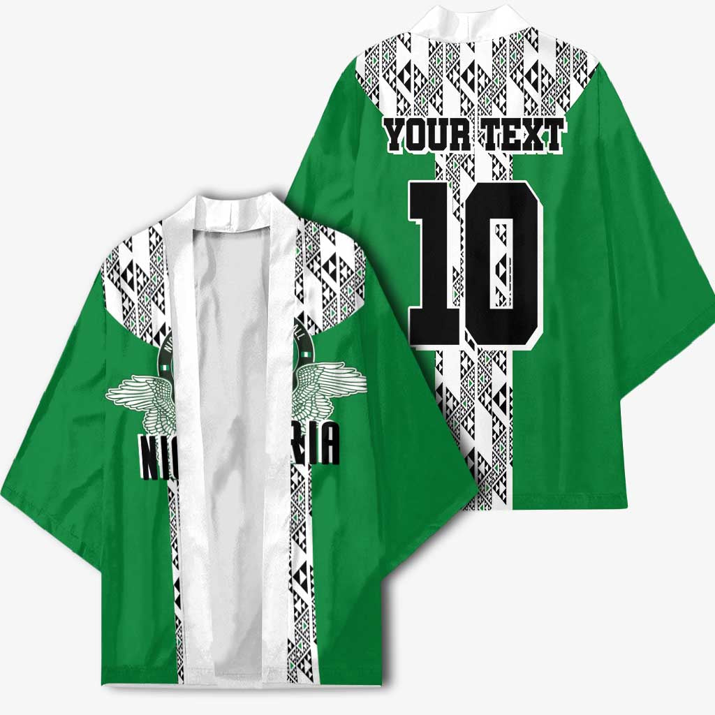 Custom Nigeria National Football Kimono Inspired Retro Style - African Pride