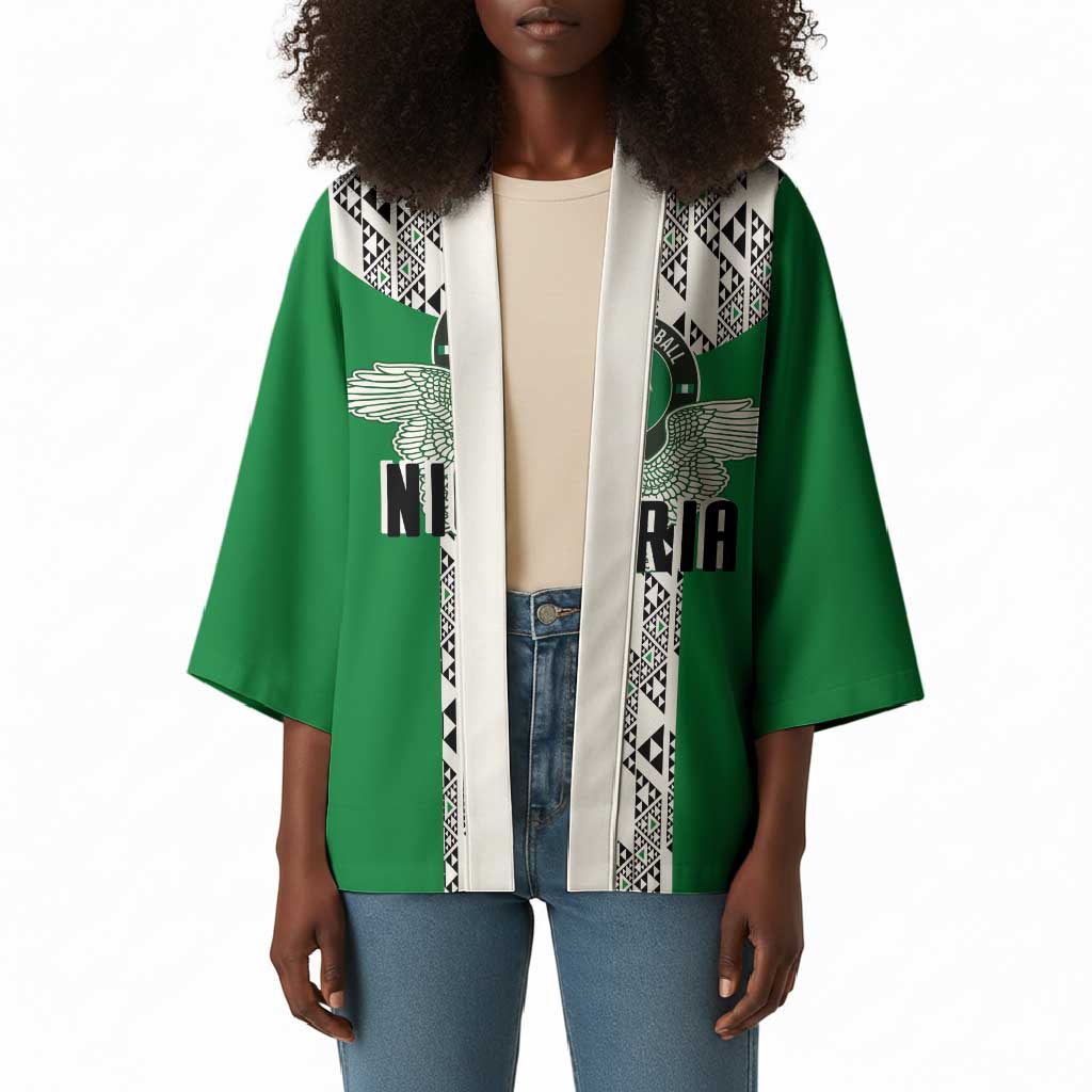 Custom Nigeria National Football Kimono Inspired Retro Style - African Pride