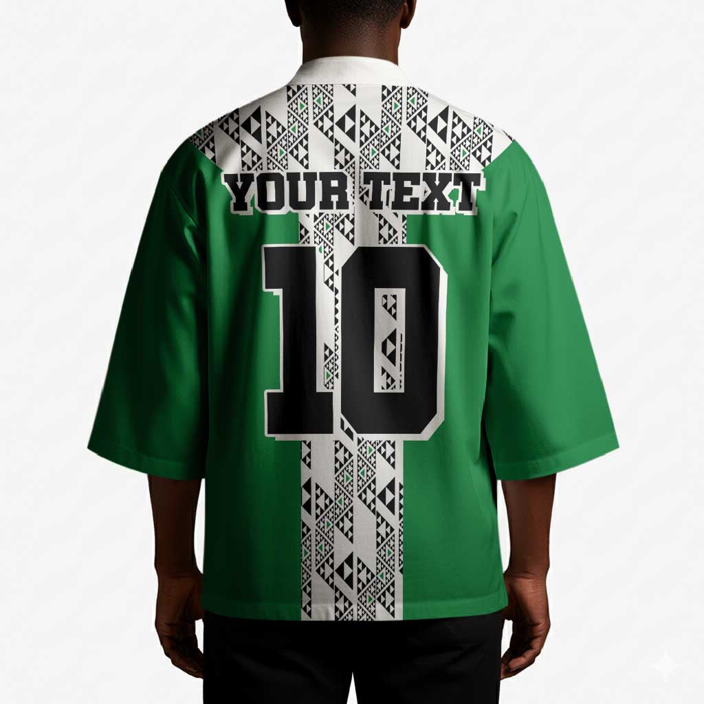 Custom Nigeria National Football Kimono Inspired Retro Style - African Pride