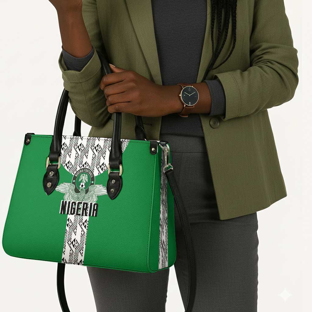 Nigeria National Football Leather Bag Inspired Retro Style - African Pride