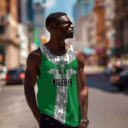 Custom Nigeria National Football Men Tank Top Inspired Retro Style - African Pride