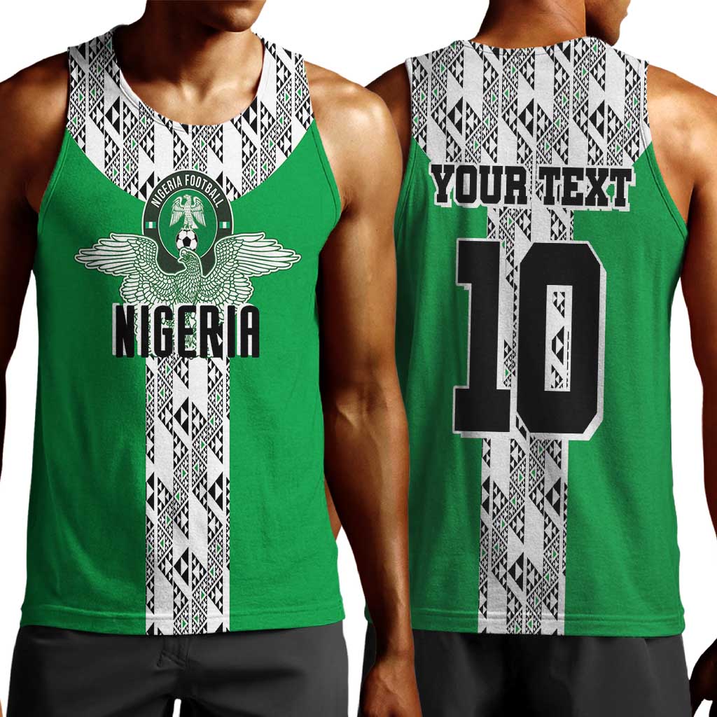 Custom Nigeria National Football Men Tank Top Inspired Retro Style - African Pride