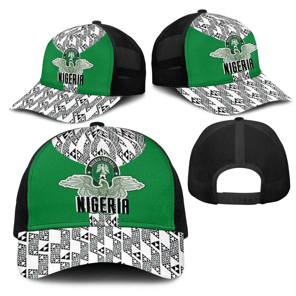 Nigeria National Football Mesh Trucker Cap Inspired Retro Style - African Pride