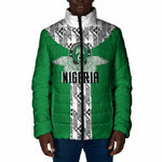 Custom Nigeria National Football Padded Jacket Inspired Retro Style - African Pride