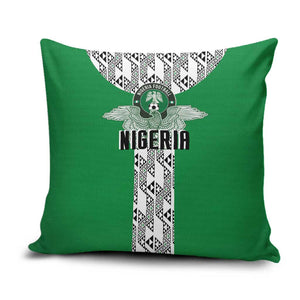 Nigeria National Football Pillow Cover Inspired Retro Style - African Pride