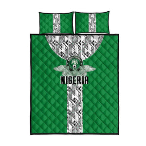 Nigeria National Football Quilt Bed Set Inspired Retro Style - African Pride