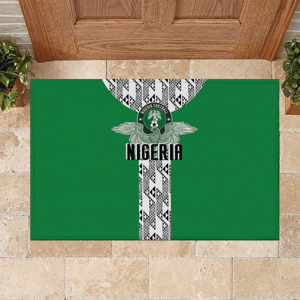Nigeria National Football Rubber Doormat Inspired Retro Style - African Pride