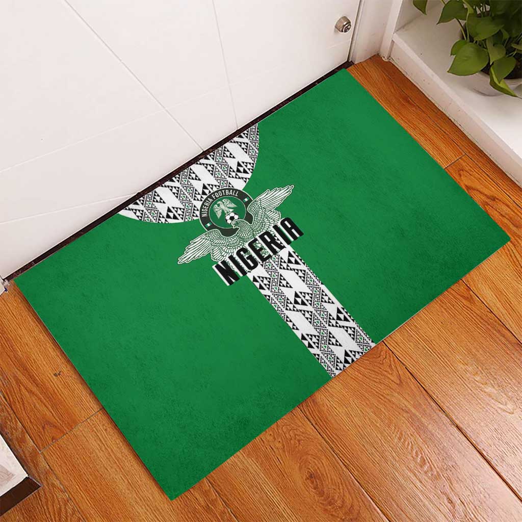 Nigeria National Football Rubber Doormat Inspired Retro Style - African Pride