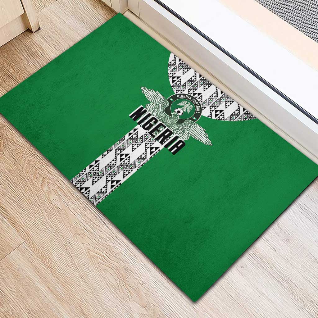 Nigeria National Football Rubber Doormat Inspired Retro Style - African Pride