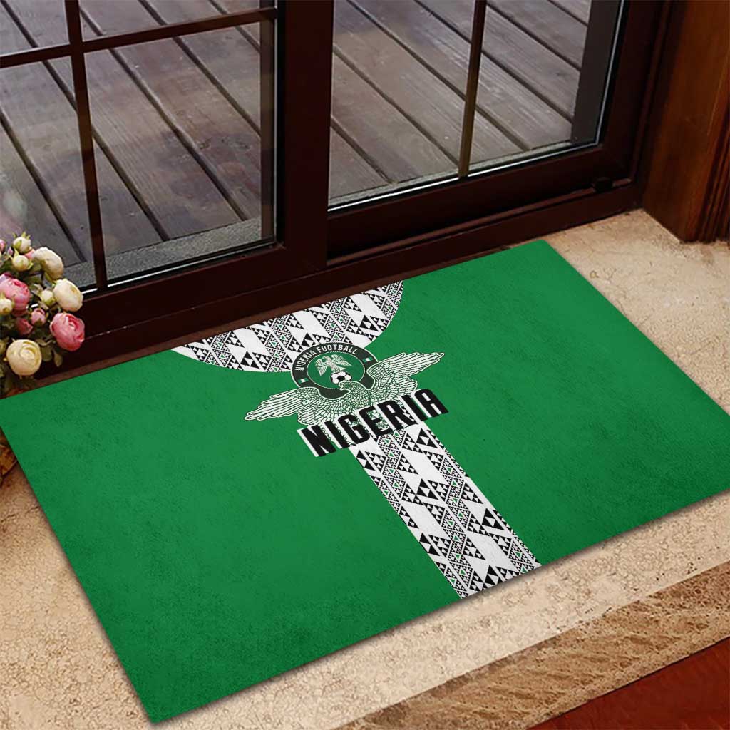 Nigeria National Football Rubber Doormat Inspired Retro Style - African Pride