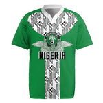 Custom Nigeria National Football Rugby Jersey Inspired Retro Style - African Pride
