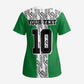Custom Nigeria National Football Scrub Top Inspired Retro Style - African Pride