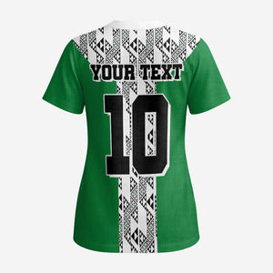 Custom Nigeria National Football Scrub Top Inspired Retro Style - African Pride