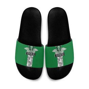 Nigeria National Football Slide Sandals Inspired Retro Style - African Pride
