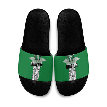Nigeria National Football Slide Sandals Inspired Retro Style - African Pride