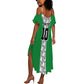 Custom Nigeria National Football Summer Maxi Dress Inspired Retro Style - African Pride