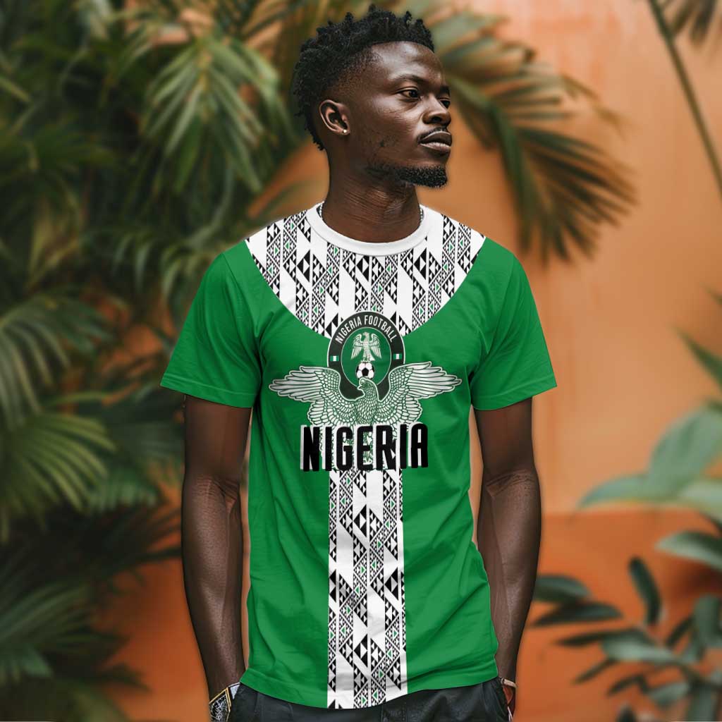 Custom Nigeria National Football T shirt Inspired Retro Style - African Pride