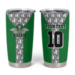 Custom Nigeria National Football Tumbler Cup Inspired Retro Style - African Pride