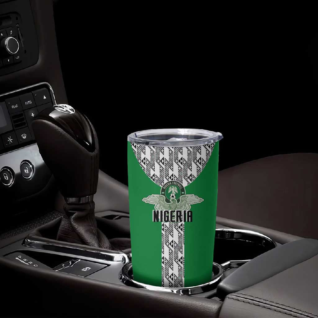 Custom Nigeria National Football Tumbler Cup Inspired Retro Style - African Pride