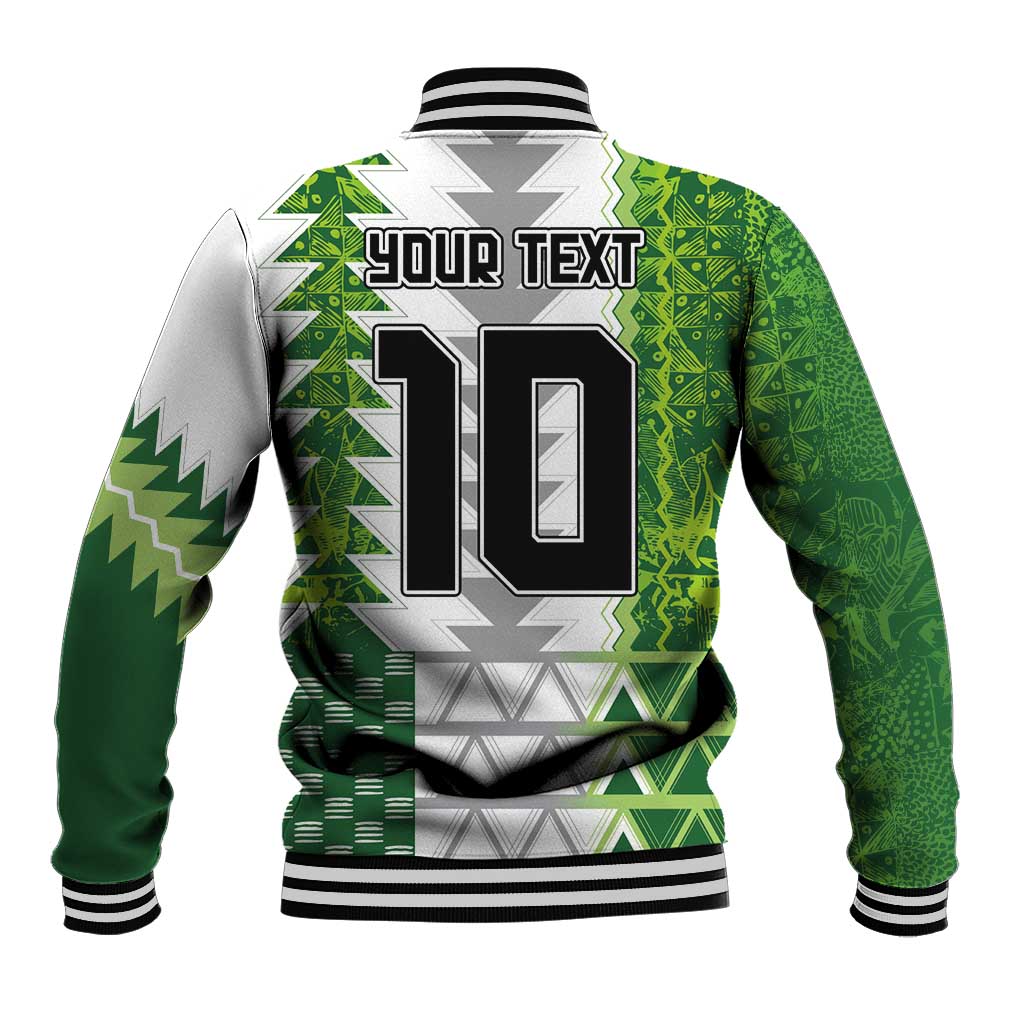 Custom Nigeria National Football Baseball Jacket Naija Super Eagles - African Pride