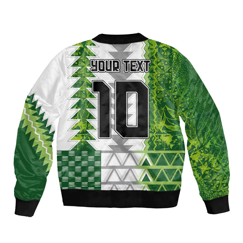 Custom Nigeria National Football Bomber Jacket Naija Super Eagles - African Pride