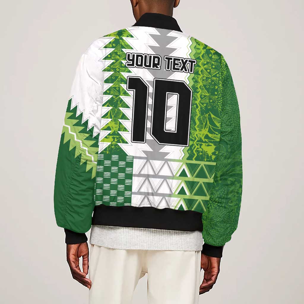 Custom Nigeria National Football Bomber Jacket Naija Super Eagles - African Pride