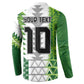 Custom Nigeria National Football Button Sweatshirt Naija Super Eagles