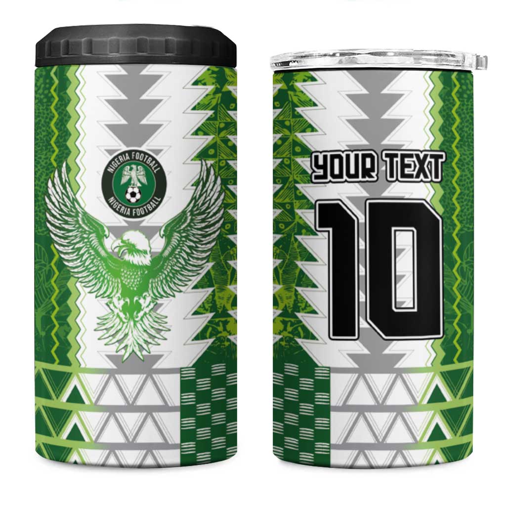 Custom Nigeria National Football 4 in 1 Can Cooler Tumbler Naija Super Eagles - African Pride