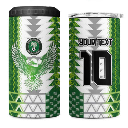 Custom Nigeria National Football 4 in 1 Can Cooler Tumbler Naija Super Eagles - African Pride