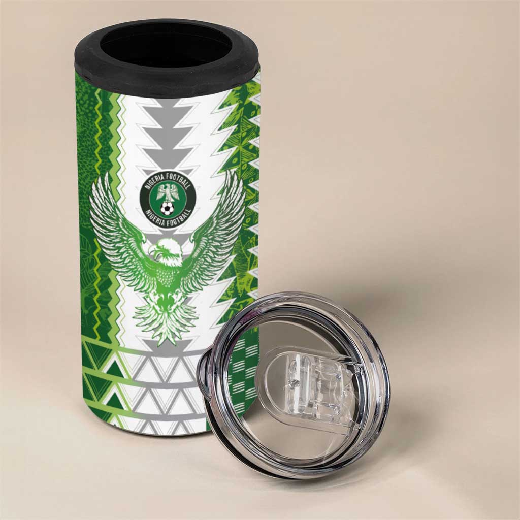 Custom Nigeria National Football 4 in 1 Can Cooler Tumbler Naija Super Eagles - African Pride