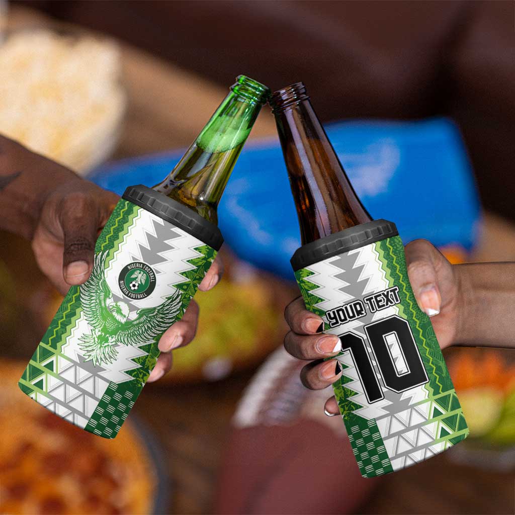 Custom Nigeria National Football 4 in 1 Can Cooler Tumbler Naija Super Eagles - African Pride