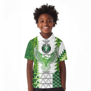 Custom Nigeria National Football Kid Polo Shirt Naija Super Eagles - African Pride