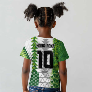 Custom Nigeria National Football Kid T shirt Naija Super Eagles - African Pride