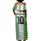 Custom Nigeria National Football Off Shoulder Maxi Dress Naija Super Eagles - African Pride