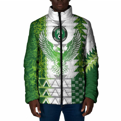 Custom Nigeria National Football Padded Jacket Naija Super Eagles - African Pride