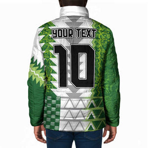 Custom Nigeria National Football Padded Jacket Naija Super Eagles - African Pride