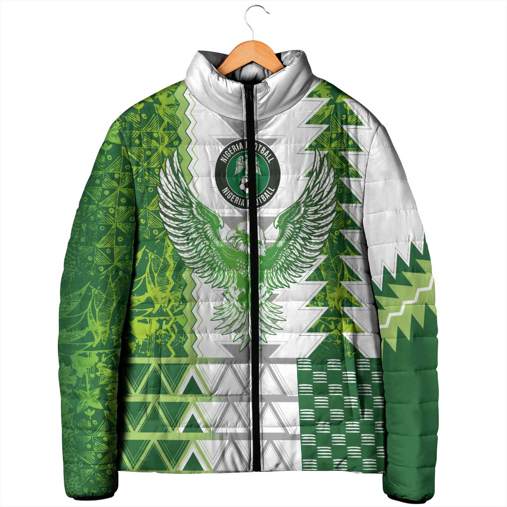 Custom Nigeria National Football Padded Jacket Naija Super Eagles - African Pride