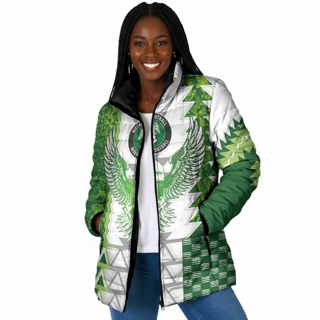 Custom Nigeria National Football Padded Jacket Naija Super Eagles - African Pride