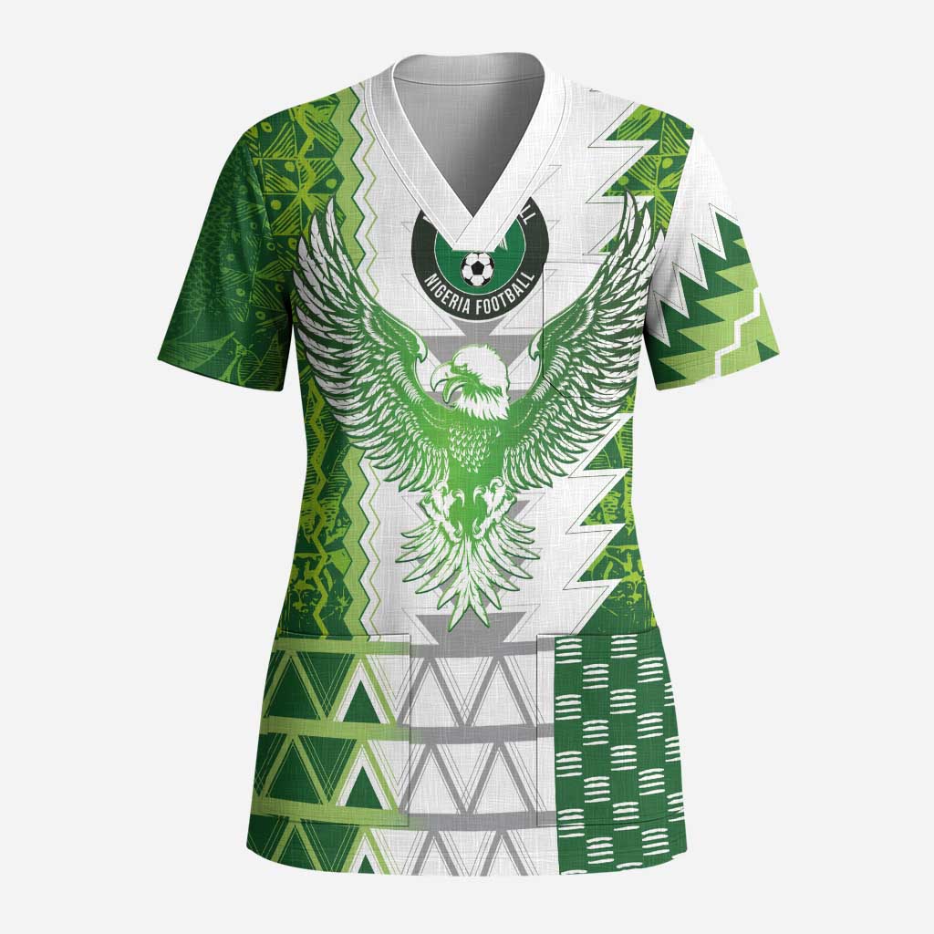 Custom Nigeria National Football Scrub Top Naija Super Eagles - African Pride