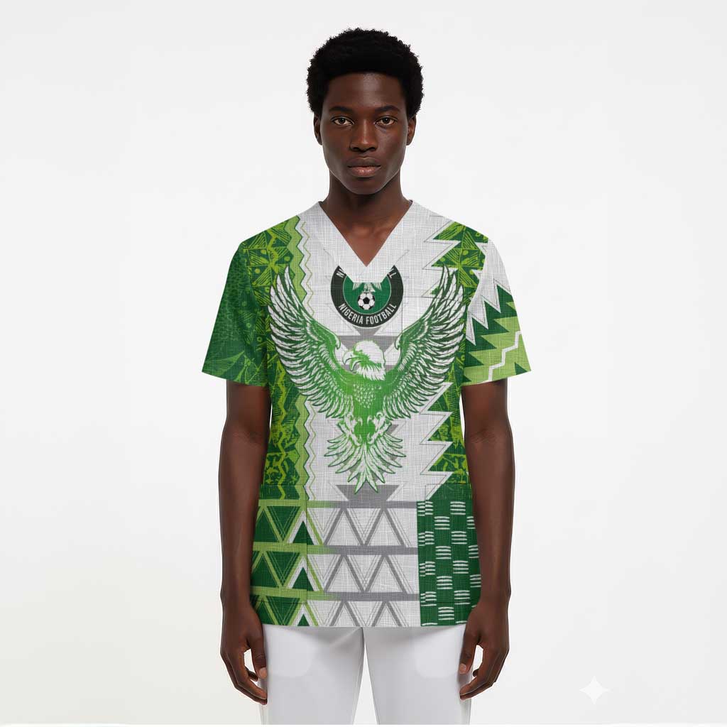 Custom Nigeria National Football Scrub Top Naija Super Eagles - African Pride
